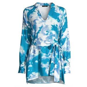 Natori Watercolor Mandarin Tunic Top NWT M